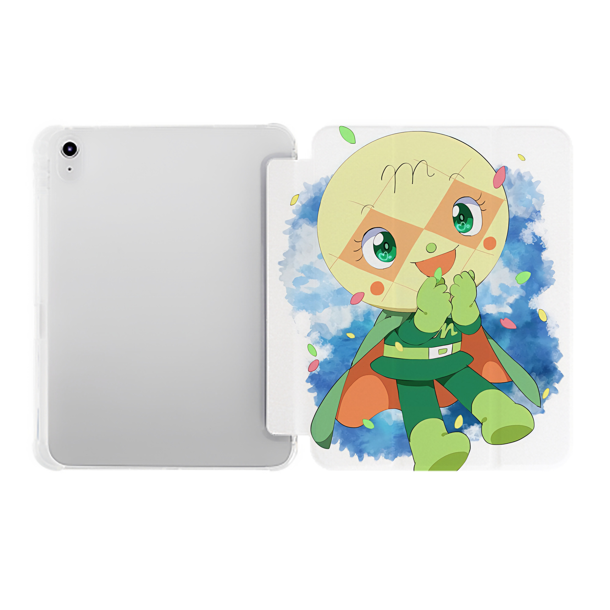 （画像用） アンパンマン Anpanman IPad ケース ペン収納付き 三つ折りスタンド PUレザー×シリコン 対応機種9.5/10.5/10.9インチ